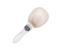 KIXZSAZ Cuchara medidora de Comida para Mascotas ABS Duradera, báscula para Todas Las Razas, Pantalla LCD Transparente, Taza medidora de Comida para Perros, báscula de Cuchara Digital