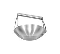 KIXZSAZ Cuchara resistente al calor Cuchara de tofu de acero inoxidable Diseñada para durar Tofu mano espesado Cocinas concurridas Cucharón acero inoxidable Resistente al calor