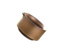 KIXZSAZ Cuenco tradicional artesanal para batir té verde. Regalo para amantes del té que disfrutan de las tradiciones ceremoniales japonesas. Cuencos japoneses para batir verde, Bronce, 14x8cm