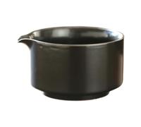 KIXZSAZ Cuenco tradicional artesanal para batir té verde. Regalo para amantes del té que disfrutan de las tradiciones ceremoniales japonesas. Cuencos japoneses para batir verde, Negro, 14x8cm