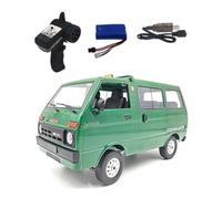KIXZSAZ D42 RC Drift Trucks Simulación Motor LED Auto para Off-Road/On-Road Car Girls Electric Children Rock Crawler Vehículo Modelo de Juguete, Verde, Potencia única