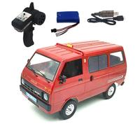 KIXZSAZ D42 RC Drift Trucks Simulación Motor LED Auto para Off-Road/On-Road Car Girls Electric Children Rock Crawler Vehículo Modelo de Juguete, Rojo, Potencia única