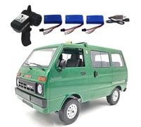 KIXZSAZ D42 RC Drift Trucks Simulación Motor LED Auto para Off-Road/On-Road Car Girls Electric Children Rock Crawler Vehículo Modelo de Juguete, Verde, Triple Poder