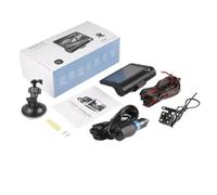 KIXZSAZ Dashcam Trasero Impermeable con Luces LED para cámara Frontal Nocturna 1080P cámara Interior 480P ABS Dashcams para Coches, Tres récords