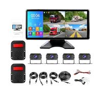 KIXZSAZ de Alarma BSD, Radar de Punto Ciego Inteligente 4 Canales 10,36 Pulgadas, Tablero Instrumentos, autobús, fácil Instalar, Sin Tarjeta