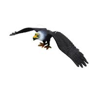 KIXZSAZ de Juguete de águila única con Modelo águila simulada con artesanía Detallada. Juguete Educativo para niños y decoración del hogar. Modelo Animal simulado. Escena pájaro, Negro, l