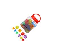 KIXZSAZ de luz con Formas 3D Coloridas, Juguetes de matemáticas, Herramienta educativa Atractiva para el Aprendizaje Que Mejora la diversión Mediante el Juego Interactivo, Formas 3D para enseñar