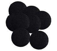 KIXZSAZ Decoración de boda con 10 botones de 23 mm recubiertos tela para manualidades, prendas vestir, botones tela recubiertos, costura para jeans, Negro, Diámetro 2.3 cm