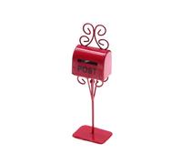 KIXZSAZ Decoración de muñecas con buzón en Miniatura Que realza maravillosamente Cualquier Experiencia de narración de Historias en una casa de muñecas. , Rojo , 3.5 x 2.5 x 12. cm