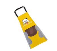 KIXZSAZ Delantal de cocina para colgar en el cuello, delantales de toalla mano, monos café sin mangas para hombre y mujer, moda impermeable para hornear, Amarillo