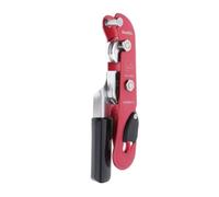 KIXZSAZ Descensor manual eficiente para escalada en roca con frenado automático de 25 kN, apto para espeleología y exploración, con cuerdas de 9-13 mm.