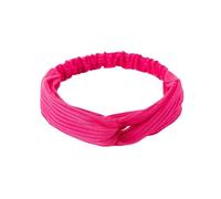 KIXZSAZ Diademas para mujer, diademas elásticas para Yoga, diademas anudadas cruzadas, pañuelos turbantes a rayas, accesorios envolventes para viaje en casa para mujer, Rosa roja