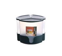 KIXZSAZ Dispensador de arroz de grano giratorio de 3 rejillas Cubo sellado a prueba de humedad Comida seca con tapa Caja de almacenamiento de tanque de cacahuete de avena de frijol, Verde