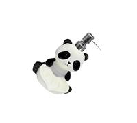 KIXZSAZ Dispensador de loción de cerámica con jabonera. Dispensador jabón cerámica con forma panda para baños y cocinas. Incluye bomba que permite una salida suave del líquido. Fácil usar y