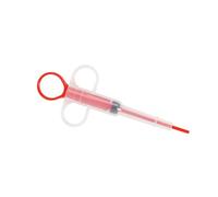 KIXZSAZ Dispensador de Pastillas Alimentador de medicinas Suministros para Mascotas Multicolor Reutilizable Mano de Obra Fina Perro Gato Multipropósito Universal, Rojo