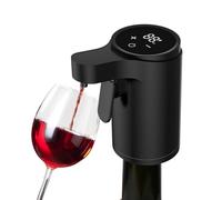 KIXZSAZ Dispensador de vino portátil que transforma el aroma. Se adapta a cualquier tamaño de botella. Despierta con destreza y enriquece el aroma y sabor las bebidas. Mini decantador vino, negro