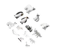 KIXZSAZ Educa y entretiene con el juego de figuras de animales árticos. Juguete educativo para niños. Mejora la concentración los niños. Figuras animales árticos. Juguetes para