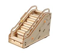 KIXZSAZ El Juguete Educativo Science DIY Escalera mecánica Ayuda a niños de 7 a 14 años comprender los principios científicos Mientras se divierten Modelos de para Madera