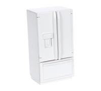 KIXZSAZ Elegante refrigerador en Miniatura para casa de muñecas, tamaño de refrigerador con cajones y Puertas Que Funcionan. Una Encantadora adición a la decoración Interior.