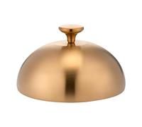 KIXZSAZ Elegantes domos para parrilla: accesorio para barbacoa que le da un toque profesional a la cocina al aire libre y garantiza un sabor extra. Cubierta, Oro, 20cm