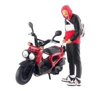 KIXZSAZ Escenas en Miniatura Hechas a Mano. Figuras de Hombres y Personas Que Permiten una personalización Infinita para dioramas únicos. Diorama 1/64, Negro Rojo, 2.8-3.0 cm