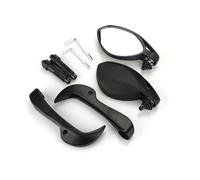 KIXZSAZ Espejos de Manillar para Motocicleta, Espejo retrovisor Universal, Accesorios de protección Lateral, Reflector Trasero Acero Inoxidable