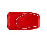KIXZSAZ Esquís Grandes de plástico Grueso para Adultos, Tabla Deslizante de Arena para Esquiar en Hierba, Trineo Freno, Trineo Nieve, Pesado, Cuerda para, Talla pequeña 65cm roja