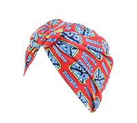 KIXZSAZ Estilos bohemios Envolturas para la cabeza para mujer Diseño elástico Envoltura para la cabeza en forma de V Gorro para dormir preatado Gorro plisado a la moda, rojo