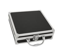 KIXZSAZ Estuche de transporte para micrófono con cierre seguro que garantiza la protección del equipo en una estructura duradera Estuche de aluminio liviano Bolsa transporte, Negro, METRO
