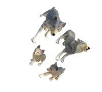 KIXZSAZ Excelente de Animales de Lobos Salvajes, Juguete para decoración del hogar y Regalo para niños, Experiencia educativa cautivadora para Edades 3 a 8 años, Modelo Animal Salvaje,