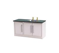 KIXZSAZ Exhibición de Muebles de gabinete de para Madera para casa de muñecas, decoración. Exquisito Fregadero de Cocina para casa de muñecas Que Hace Que, Estilo A