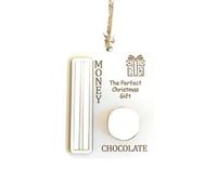 KIXZSAZ Feliz Navidad tarjeta dinero titular Festival lindo efectivo Para madera colgante decoración portátil accesorios ornamento regalo accesorio, Regalo