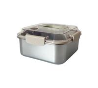 KIXZSAZ Fiambrera Bento aislada, contenedores de comida de acero inoxidable con contenedores de almacenamiento de alimentos de acero inoxidable antideslizantes, 2300ml