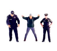 KIXZSAZ Figuras en Miniatura de Personajes diminutos para maquetas de dioramas arquitectónicos, mesas de Arena, Figuras de policías y Ladrones, adecuadas