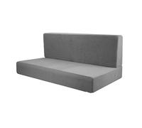 KIXZSAZ Fundas de cojín, Fundas para Asientos de RV, Protector Muebles, Juego Respaldo Repuesto, Incluye Cojines para Asientos remolques, cojín Ajustable para Comedor, Gris