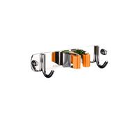 KIXZSAZ Gancho de hisopo Gran Capacidad de Carga Fácil instalación No daña Las Manos y es Duradero para una instalación rápida Antideslizante, Naranja, 1 Abrazadera y 2 Ganchos