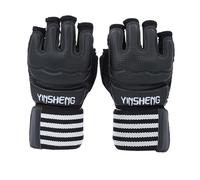 KIXZSAZ Guantes de Entrenamiento de Gimnasio, Correa de muñeca Ajustable, Palma Hueca, Agarre Fuerte, Guantes de Boxeo, excelente manejabilidad, de Boxeo para Entrenamiento de, Negro, Metro
