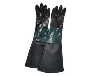 KIXZSAZ Guantes de Trabajo Guante para Chorro de Arena Hecho para chorros de Arena Duradero y cómodo Cualquier Entorno de Trabajo Guantes de Protección Industrial