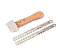 KIXZSAZ Herramientas de reparación de diapasón, Kit mantenimiento guitarra, Protector diapasón resistente al desgaste, medidor condensador tono, ukelele, violín