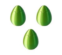 KIXZSAZ Huevos sorpresa impresos en 3D que dulces y regalos sorpresa de Pascua, regalos impresos en 3D y decoraciones para mascotas en el escritorio de la oficina , Amarillo verdoso , 5.2*5.2*6.8 cm
