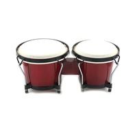 KIXZSAZ Instrumento de percusión de tambor de Para madera y metal: sonido claro y hermoso para niños Juegos de tambor Bango de rendimiento de juguete, vino rojo