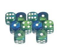 KIXZSAZ Juego de 10 Dados acrílicos Multiusos para Juegos de, Juegos rol o Manualidades, Alto Rendimiento, D6, D8, D10 y D4, Ideal Recuerdo Fiesta, Estilo C