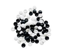 KIXZSAZ Juego de 100 Piezas Reversi Game Go, con Piedras Blancas y Negras, de fácil manejo y Juego. Respetuoso con el Medio , Robusto y Resistente a caídas, lo Que Garantiza una Experiencia