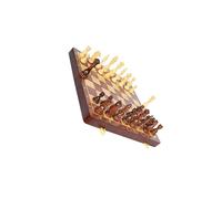 KIXZSAZ Juego de ajedrez de para Madera con Ranuras para Piezas Individuales Que Mantiene el Juego organizado para Las Noches de Recibirá un de ajedrez