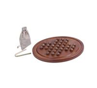 KIXZSAZ Juego de clásico de Solitario, Juguete Educativo Que Mejora el Pensamiento lógico. Divertido y Atractivo Juego para niños y Adultos. Tablero ajedrez Europeo Individual para Principiantes.