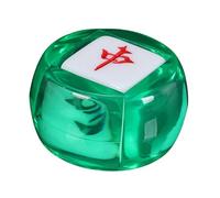 KIXZSAZ Juego de de Dados multicaras, fichas de Mahjong, Ideal para Tus Noches favoritas y complemento para Juegos de en casa. Dados de Mahjong Chinos, Verde Claro, 4.35 cm