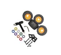 KIXZSAZ Juego de Ejes y Ruedas para patineta de competición. Incluye Almohadillas Elevadoras. Ideal para Todo Tipo de Estilos de Skate. Ideal para Regalar a Familiares o Amigos.