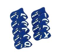 KIXZSAZ Juego de Fundas Protectoras para Palos de Golf, de Neopreno Antideslizante, para hierros completos, para putters de Mujer y Hombre con Palos Grandes, Azul, 14 x 10 cm