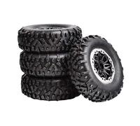 KIXZSAZ Juego de neumáticos para coche RC 1 16 Camión sobre orugas RC todo terreno con kit completo que incluye esponja y piel de neumático Neumáticos Cai 4 piezas Ruedas blandas Coche turismo