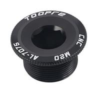 KIXZSAZ Juego de Tornillos y Tuercas de aleación de Aluminio para Bicicleta BMX de Carretera. Incluye Tapa de Tornillos para Brazos de biela, mecanizado CNC